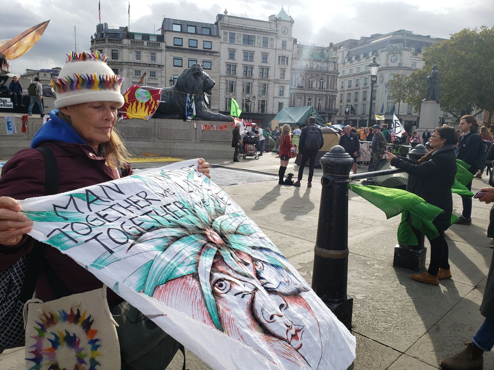 London's Extinction Rebellion Protester